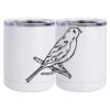 10 oz. White Stainless Steel Short Tumbler Thumbnail