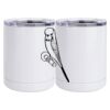 10 oz. White Stainless Steel Short Tumbler Thumbnail