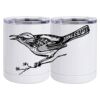 10 oz. White Stainless Steel Short Tumbler Thumbnail