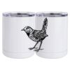 10 oz. White Stainless Steel Short Tumbler Thumbnail
