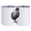 10 oz. White Stainless Steel Short Tumbler Thumbnail