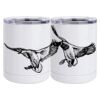 10 oz. White Stainless Steel Short Tumbler Thumbnail