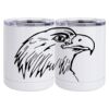 10 oz. White Stainless Steel Short Tumbler Thumbnail