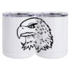 10 oz. White Stainless Steel Short Tumbler Thumbnail
