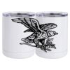 10 oz. White Stainless Steel Short Tumbler Thumbnail