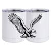 10 oz. White Stainless Steel Short Tumbler Thumbnail