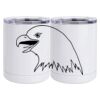 10 oz. White Stainless Steel Short Tumbler Thumbnail