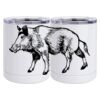 10 oz. White Stainless Steel Short Tumbler Thumbnail
