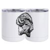 10 oz. White Stainless Steel Short Tumbler Thumbnail
