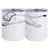 10 oz. White Stainless Steel Short Tumbler Thumbnail