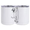 10 oz. White Stainless Steel Short Tumbler Thumbnail