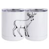10 oz. White Stainless Steel Short Tumbler Thumbnail