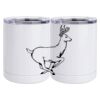 10 oz. White Stainless Steel Short Tumbler Thumbnail
