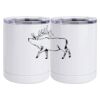 10 oz. White Stainless Steel Short Tumbler Thumbnail