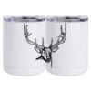 10 oz. White Stainless Steel Short Tumbler Thumbnail