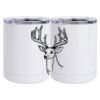 10 oz. White Stainless Steel Short Tumbler Thumbnail