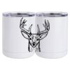 10 oz. White Stainless Steel Short Tumbler Thumbnail