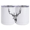 10 oz. White Stainless Steel Short Tumbler Thumbnail