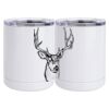 10 oz. White Stainless Steel Short Tumbler Thumbnail
