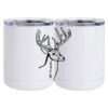 10 oz. White Stainless Steel Short Tumbler Thumbnail