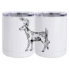 10 oz. White Stainless Steel Short Tumbler Thumbnail