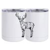 10 oz. White Stainless Steel Short Tumbler Thumbnail