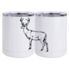 10 oz. White Stainless Steel Short Tumbler Thumbnail