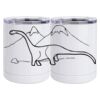 10 oz. White Stainless Steel Short Tumbler Thumbnail