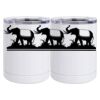10 oz. White Stainless Steel Short Tumbler Thumbnail