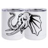 10 oz. White Stainless Steel Short Tumbler Thumbnail