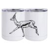 10 oz. White Stainless Steel Short Tumbler Thumbnail
