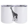 10 oz. White Stainless Steel Short Tumbler Thumbnail