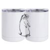 10 oz. White Stainless Steel Short Tumbler Thumbnail