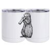 10 oz. White Stainless Steel Short Tumbler Thumbnail