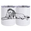 10 oz. White Stainless Steel Short Tumbler Thumbnail