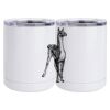 10 oz. White Stainless Steel Short Tumbler Thumbnail