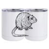 10 oz. White Stainless Steel Short Tumbler Thumbnail