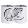 10 oz. White Stainless Steel Short Tumbler Thumbnail