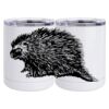 10 oz. White Stainless Steel Short Tumbler Thumbnail