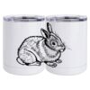 10 oz. White Stainless Steel Short Tumbler Thumbnail