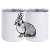 10 oz. White Stainless Steel Short Tumbler Thumbnail