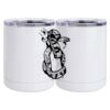 10 oz. White Stainless Steel Short Tumbler Thumbnail