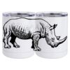 10 oz. White Stainless Steel Short Tumbler Thumbnail