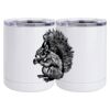 10 oz. White Stainless Steel Short Tumbler Thumbnail