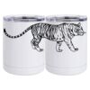 10 oz. White Stainless Steel Short Tumbler Thumbnail