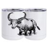 10 oz. White Stainless Steel Short Tumbler Thumbnail