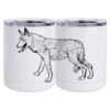 10 oz. White Stainless Steel Short Tumbler Thumbnail