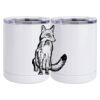 10 oz. White Stainless Steel Short Tumbler Thumbnail