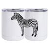 10 oz. White Stainless Steel Short Tumbler Thumbnail