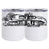 10 oz. White Stainless Steel Short Tumbler Thumbnail